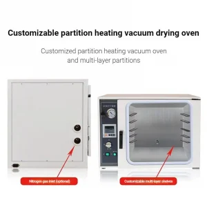 Customizable partition heating vacuum drying oven