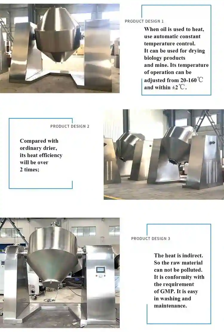 Features Of Double Cone Dryer