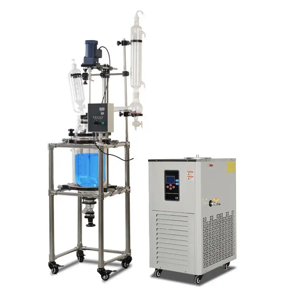 Jacketed Glass Reactor With Chiller