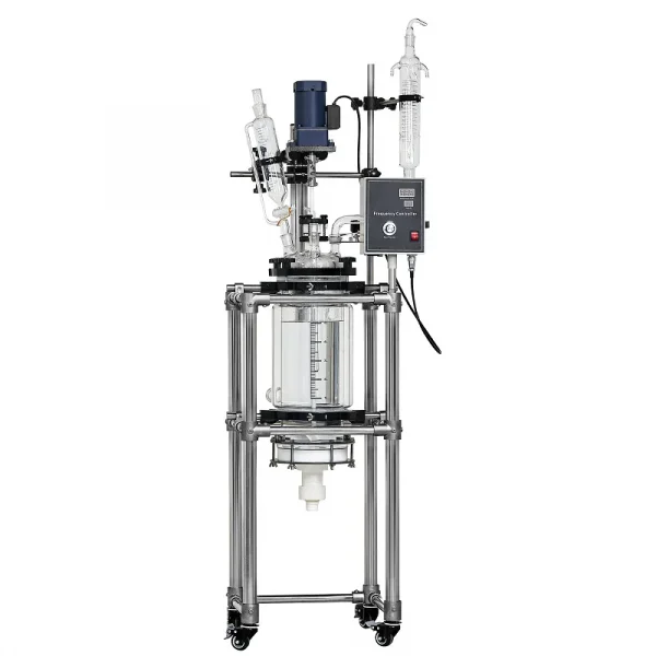 Jacketed glass reactor