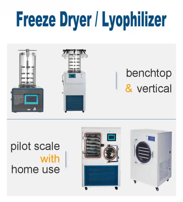 Types de lyophilisateurs