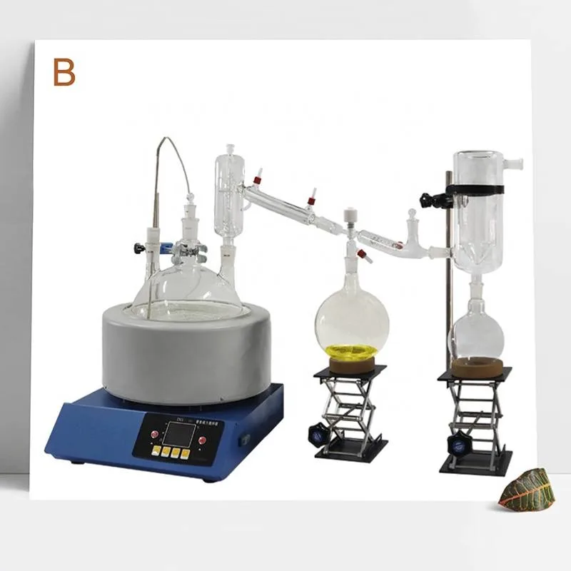 Short path distillation with continuous collecting valve