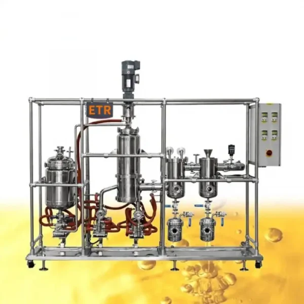 Unité de distillation moléculaire en acier inoxydable