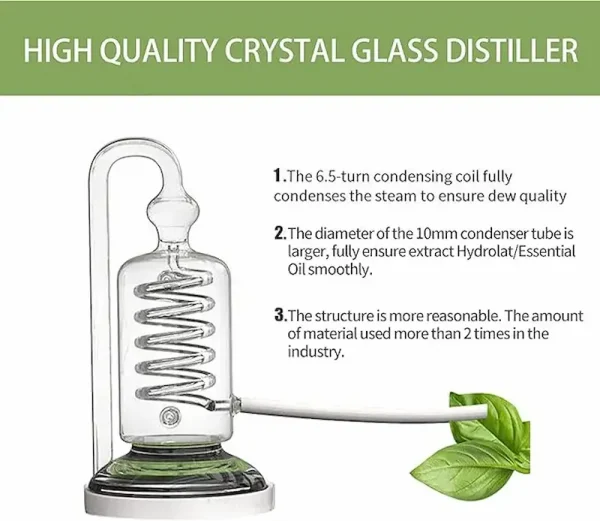 Détails du distillateur d'hydrolat de cristal 1Gal4Liters(2)