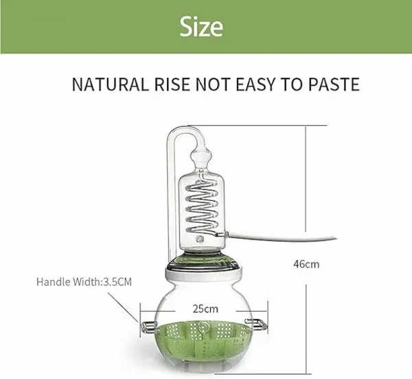 Tamaño del destilador de hidrosol cristalino 1Gal4Liters