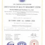 Certification of quality management system