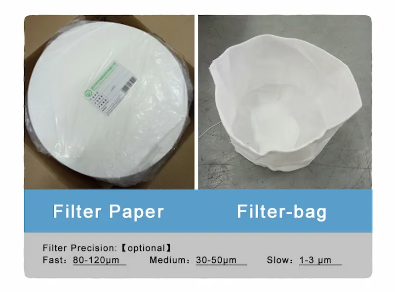 Papier filtre et sac filtrant