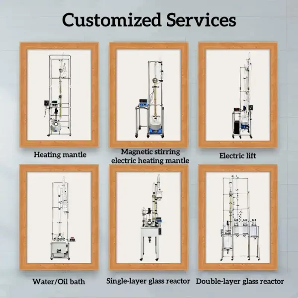 SERVICES PERSONNALISÉS POUR COLONNES DE DISTILLATION EN VERRE