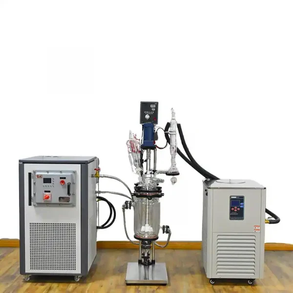 Ex-proof  Heating Circulator With Glass Reactor And Chiller Real Shoot