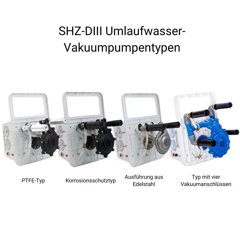 SHZ-DIII Umlaufwasser-Vakuumpumpentypen